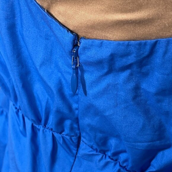 New A loves A Blue V-Neck Sleeveless Tiered Cami Top Size S Small - Picture 7 of 10